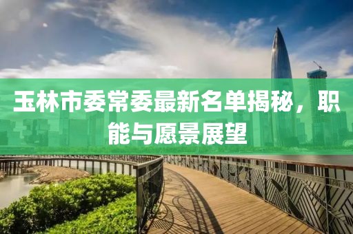 玉林市委常委最新名單揭秘，職能與愿景展望