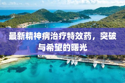 最新精神病治療特效藥，突破與希望的曙光