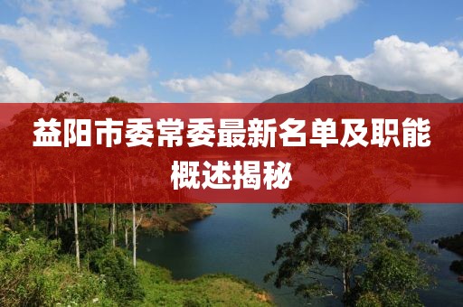 益陽市委常委最新名單及職能概述揭秘