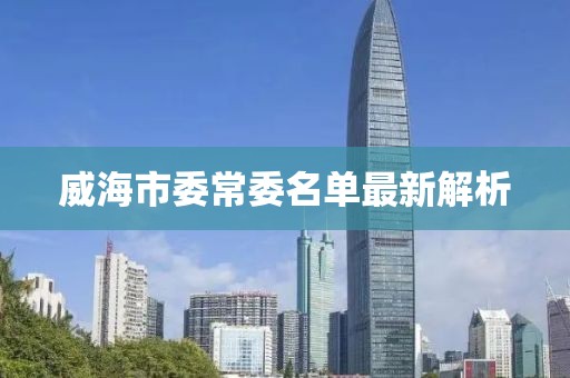 威海市委常委名單最新解析