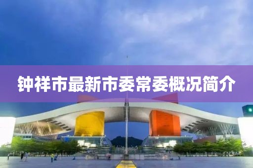 鐘祥市最新市委常委概況簡介