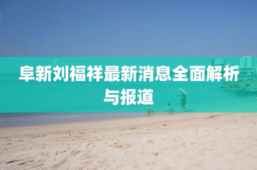 阜新劉福祥最新消息全面解析與報道