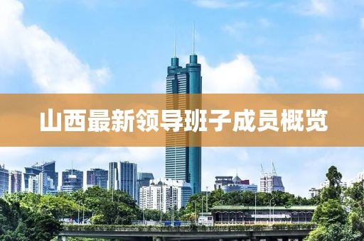 山西最新領(lǐng)導(dǎo)班子成員概覽