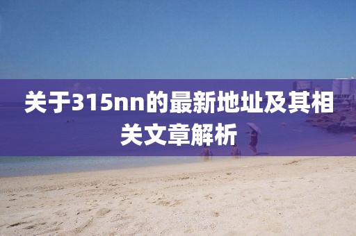 關于315nn的最新地址及其相關文章解析