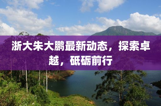 浙大朱大鵬最新動(dòng)態(tài)，探索卓越，砥礪前行