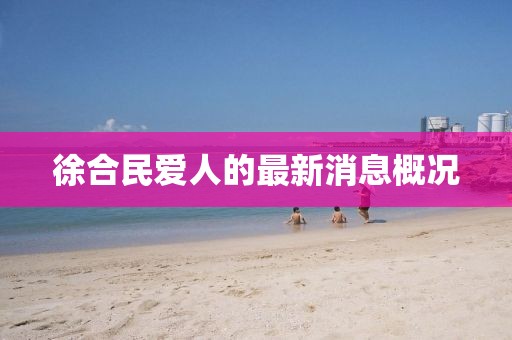 徐合民愛人的最新消息概況