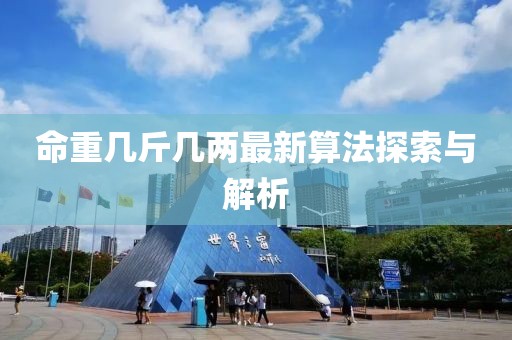 命重幾斤幾兩最新算法探索與解析