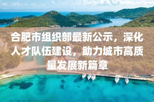 合肥市組織部最新公示，深化人才隊(duì)伍建設(shè)，助力城市高質(zhì)量發(fā)展新篇章