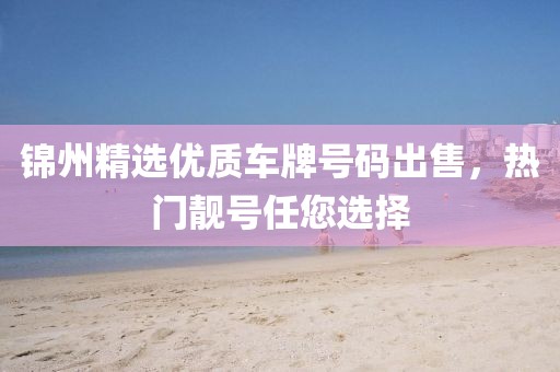 錦州精選優(yōu)質(zhì)車牌號碼出售，熱門靚號任您選擇
