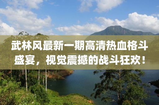 武林風最新一期高清熱血格斗盛宴，視覺震撼的戰(zhàn)斗狂歡！