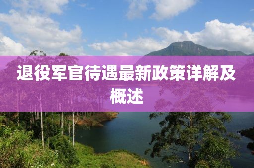 退役軍官待遇最新政策詳解及概述
