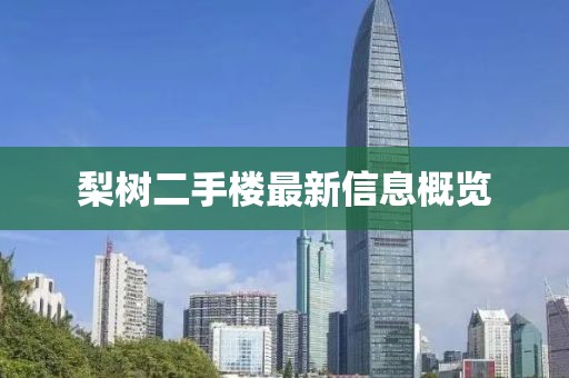 梨樹(shù)二手樓最新信息概覽