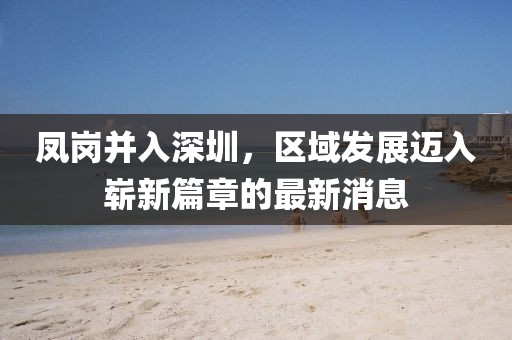 鳳崗并入深圳，區(qū)域發(fā)展邁入嶄新篇章的最新消息