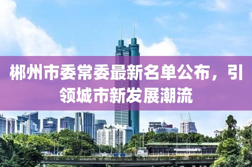 郴州市委常委最新名單公布，引領(lǐng)城市新發(fā)展潮流