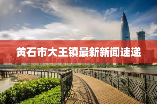 黃石市大王鎮(zhèn)最新新聞速遞