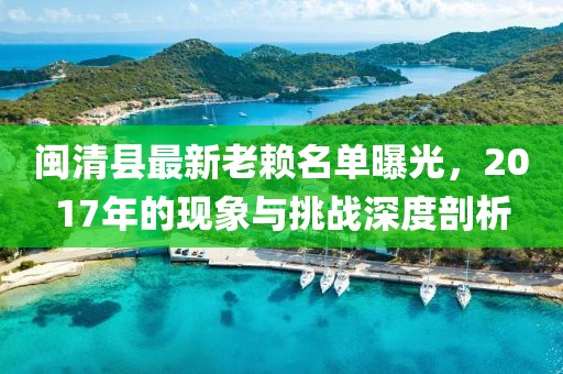 閩清縣最新老賴名單曝光，2017年的現象與挑戰(zhàn)深度剖析