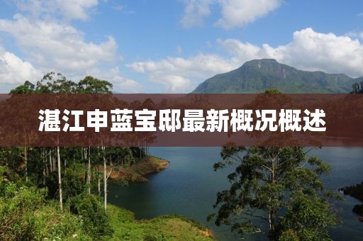 湛江申藍(lán)寶邸最新概況概述