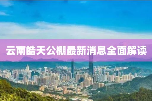 云南皓天公棚最新消息全面解讀