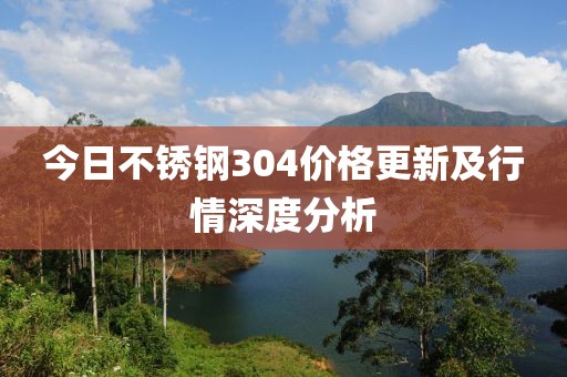 今日不銹鋼304價格更新及行情深度分析