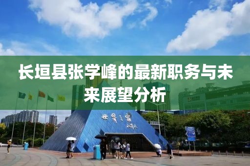 長(zhǎng)垣縣張學(xué)峰的最新職務(wù)與未來(lái)展望分析