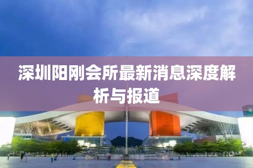 深圳陽剛會(huì)所最新消息深度解析與報(bào)道