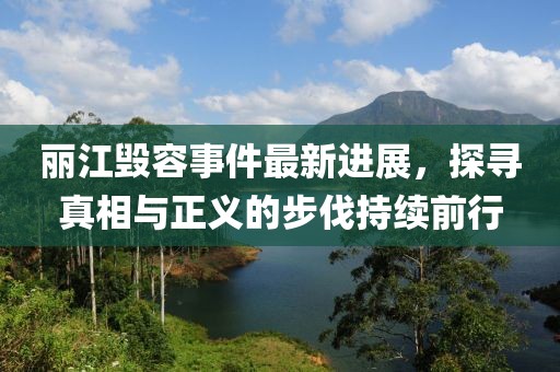 麗江毀容事件最新進(jìn)展，探尋真相與正義的步伐持續(xù)前行
