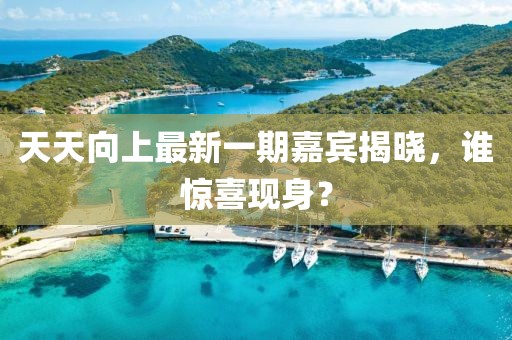 天天向上最新一期嘉賓揭曉，誰驚喜現(xiàn)身？