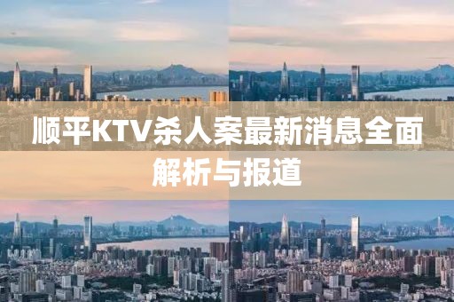 順平KTV殺人案最新消息全面解析與報道