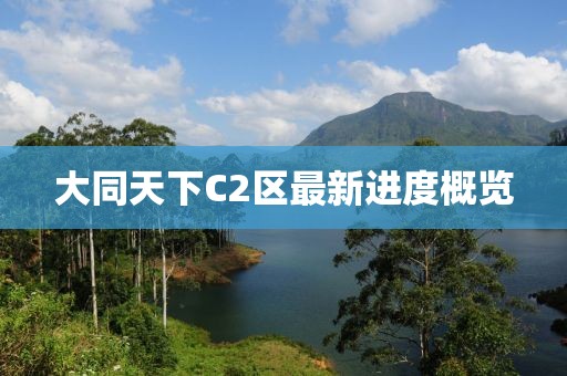 大同天下C2區(qū)最新進(jìn)度概覽