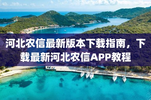 河北農(nóng)信最新版本下載指南，下載最新河北農(nóng)信APP教程