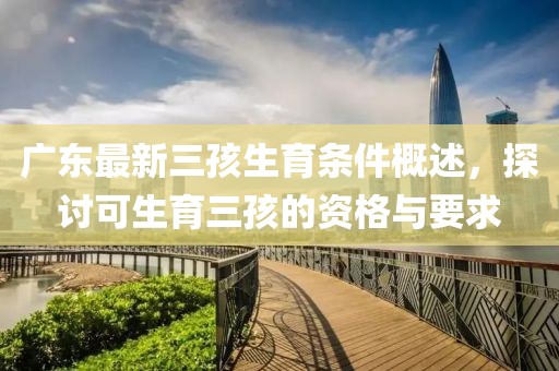 廣東最新三孩生育條件概述，探討可生育三孩的資格與要求