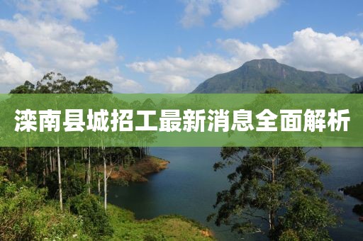 灤南縣城招工最新消息全面解析