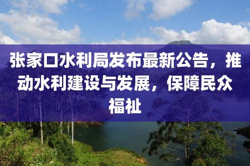 張家口水利局發(fā)布最新公告，推動(dòng)水利建設(shè)與發(fā)展，保障民眾福祉