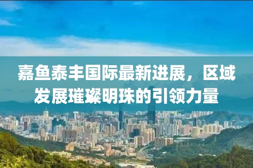 嘉魚泰豐國際最新進(jìn)展，區(qū)域發(fā)展璀璨明珠的引領(lǐng)力量