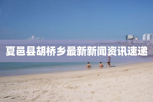 夏邑縣胡橋鄉(xiāng)最新新聞資訊速遞