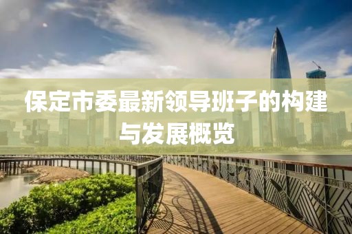 保定市委最新領導班子的構建與發(fā)展概覽