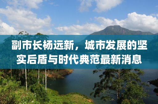 副市長楊遠(yuǎn)新，城市發(fā)展的堅實后盾與時代典范最新消息