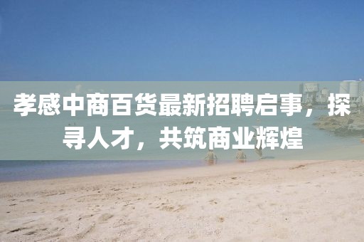 孝感中商百貨最新招聘啟事，探尋人才，共筑商業(yè)輝煌