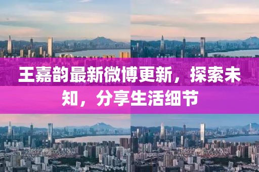 王嘉韻最新微博更新，探索未知，分享生活細(xì)節(jié)