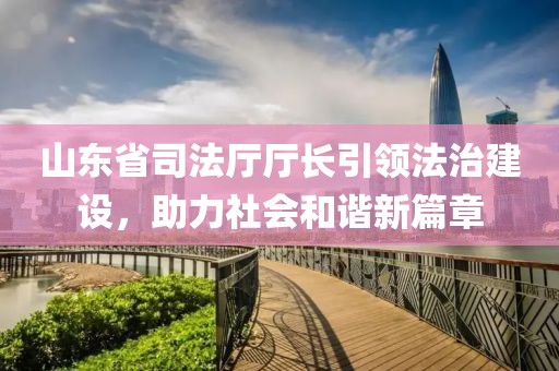 山東省司法廳廳長引領(lǐng)法治建設(shè)，助力社會(huì)和諧新篇章