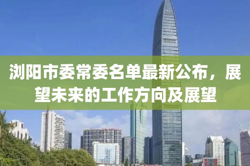 瀏陽市委常委名單最新公布，展望未來的工作方向及展望