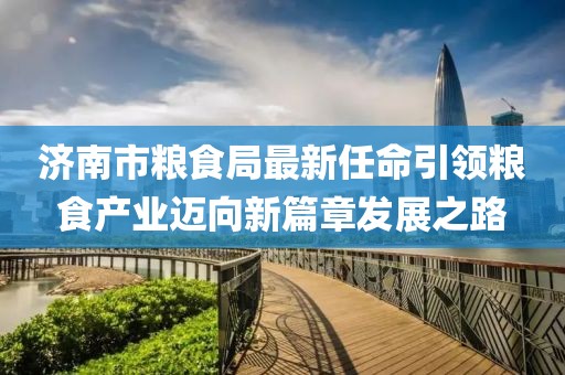濟(jì)南市糧食局最新任命引領(lǐng)糧食產(chǎn)業(yè)邁向新篇章發(fā)展之路