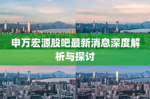 申萬宏源股吧最新消息深度解析與探討