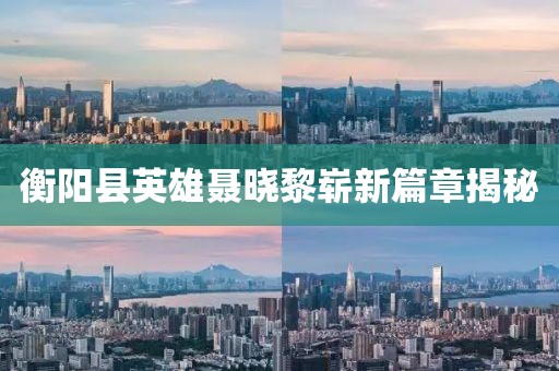 衡陽縣英雄聶曉黎嶄新篇章揭秘