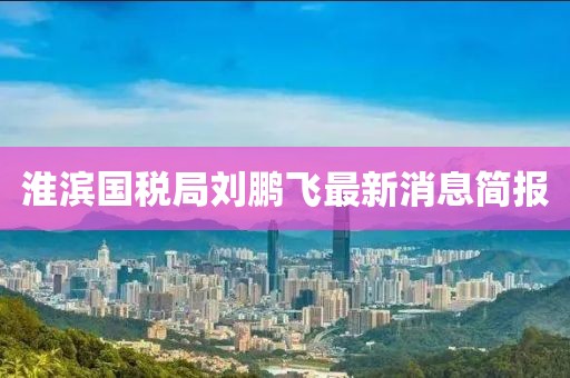 淮濱國稅局劉鵬飛最新消息簡報(bào)