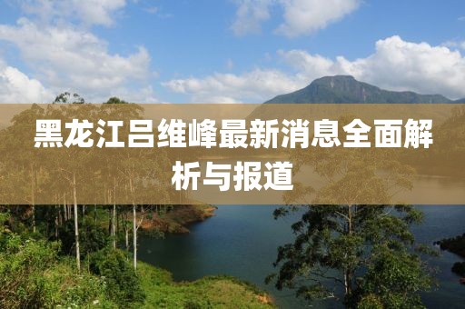 黑龍江呂維峰最新消息全面解析與報道