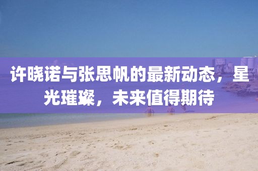 許曉諾與張思帆的最新動態(tài)，星光璀璨，未來值得期待