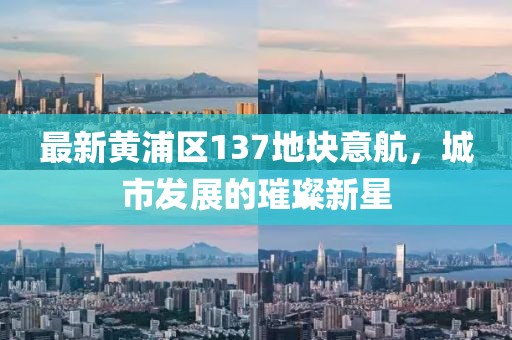 最新黃浦區(qū)137地塊意航，城市發(fā)展的璀璨新星