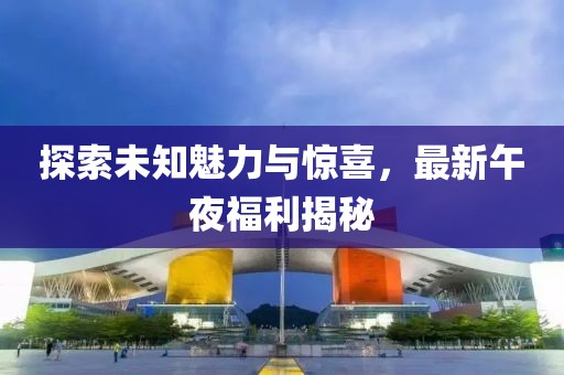 探索未知魅力與驚喜，最新午夜福利揭秘