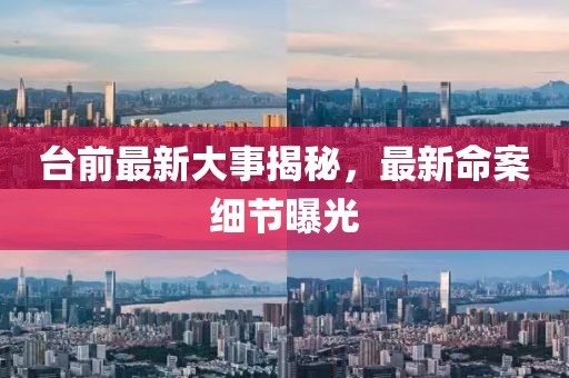 臺前最新大事揭秘，最新命案細節(jié)曝光
